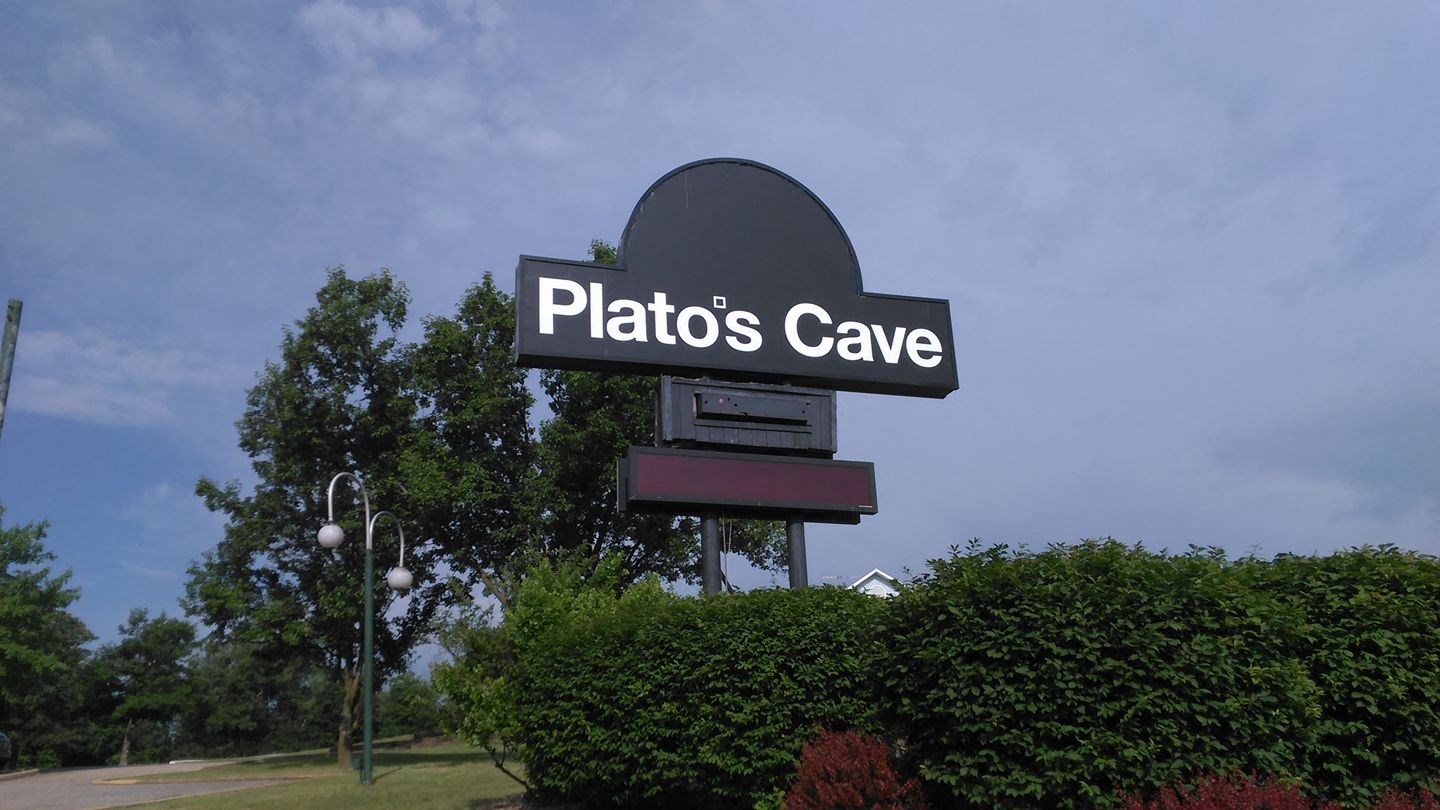 Property Signage at Plato's Cave Apartments, Branson, MO, 65616