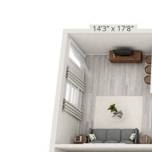 1 Bedroom Main Level with Drive Under Garage (expanded)