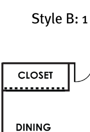 1 Bed 1 Bath A2