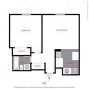 1 Bed 1 Bath A2