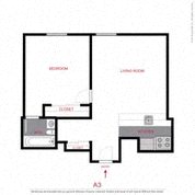 1 Bed 1 Bath A3