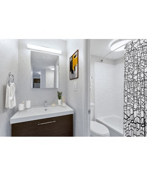 an image of a bathroom with a sink and a mirror