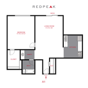 1 Bed 1 Bath A1