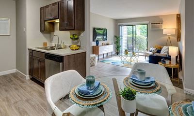 Open Living & Dining Space - The Clayson Apartments