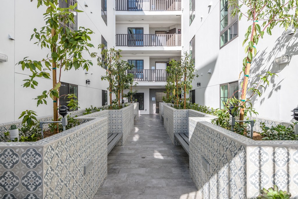 Interior Courtyard of Kiowa Stone by Wiseman