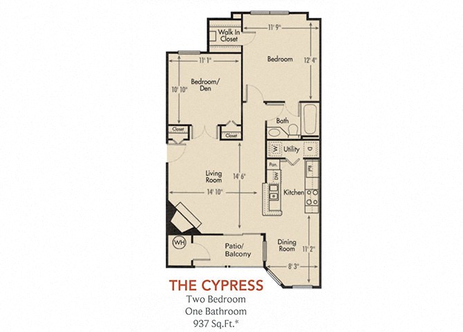 Cypress Floor Plan at Arbors Harbor Town, Tennessee, 38103