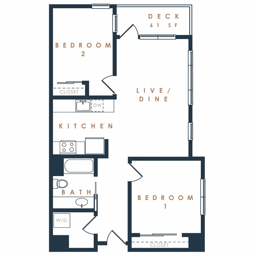 2x1 2A Floor Plan 17