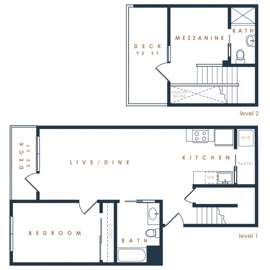 2x2 Loft 2D Loft Floor Plan 20
