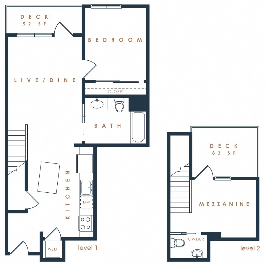 2 x 1.5 Loft 2E Loft Floor Plan 21