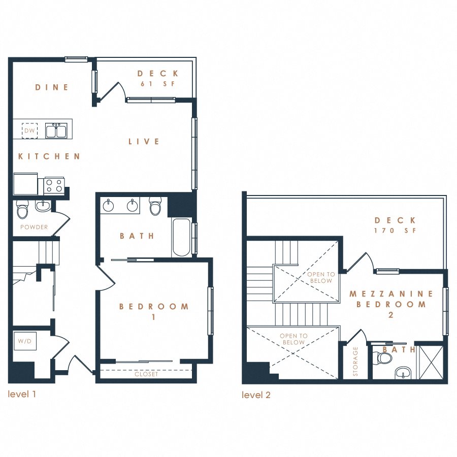 2x2 Loft 2H Loft Floor Plan 24