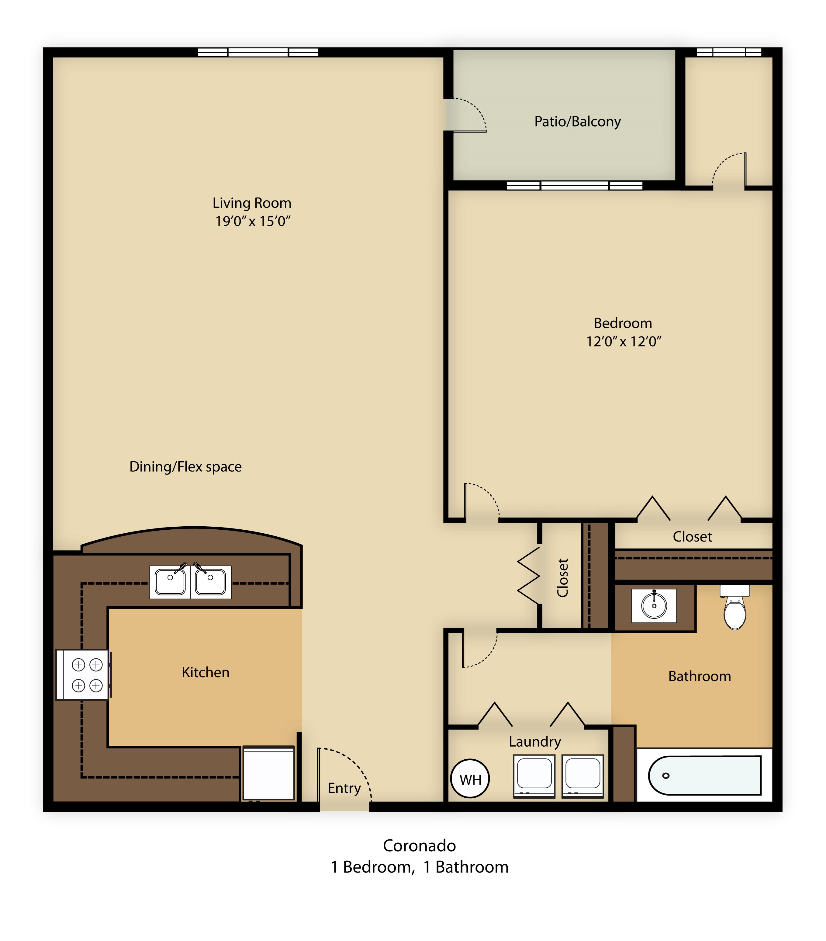 Floor Plans of Somerset Apartments in Avon Lake, OH