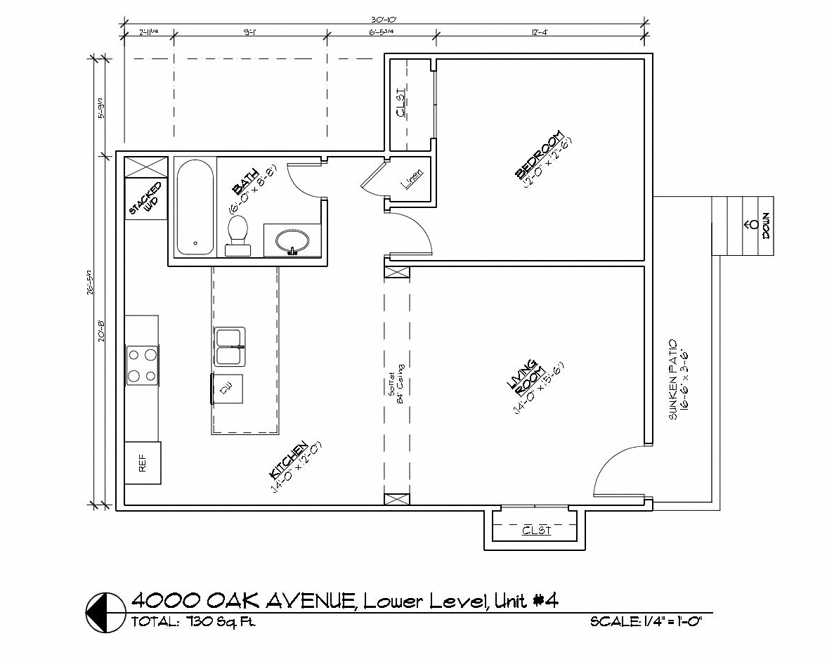 1 Bedroom, 1 Bathroom