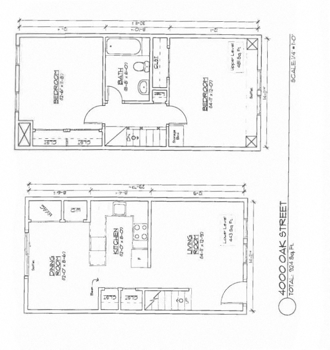 2 Bedroom, 1 Bathroom