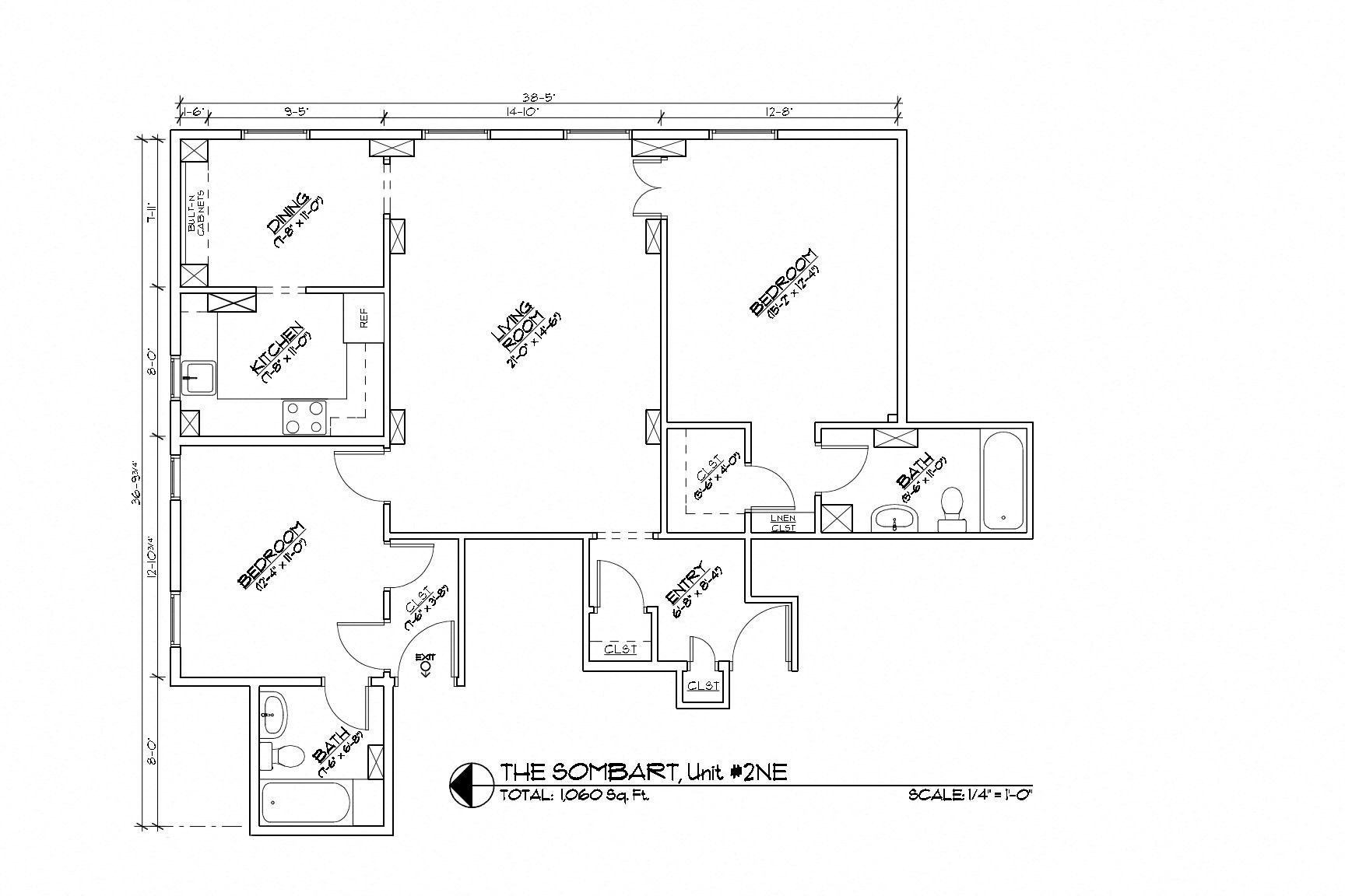 2 Bedroom 2 Bathroom