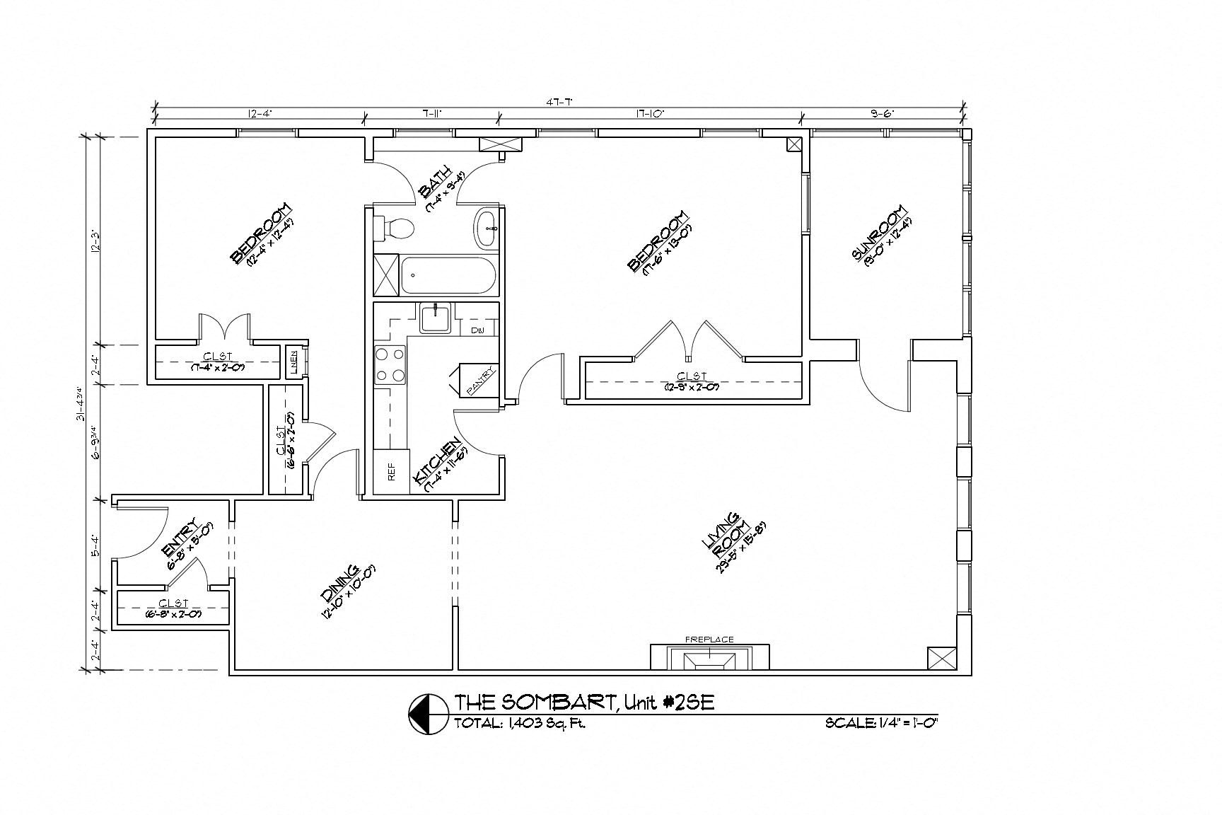 2 Bedroom, 1 Bath - Large