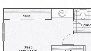 The Dylan 3 Bedroom Apartment Floor Plan