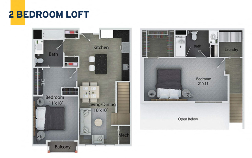 2 Bedroom Loft