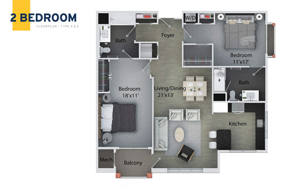2 Bedroom