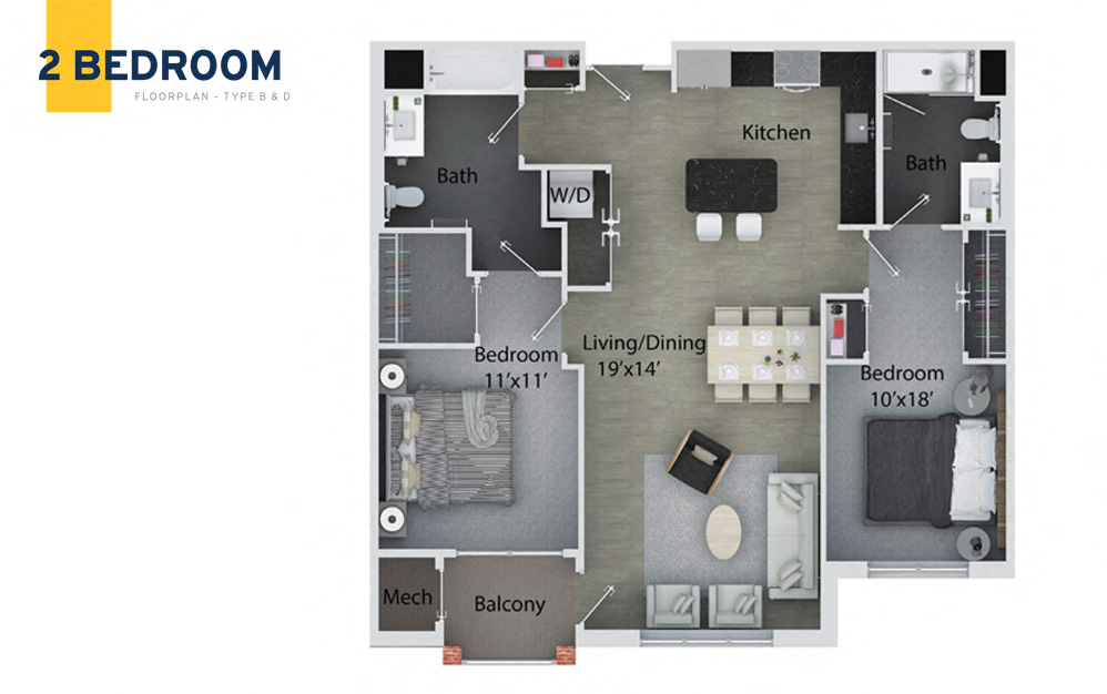 New Bridge Crossing 2 BR Type BD
