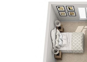 Baseline 158 2D floor plan A6 1 bedroom