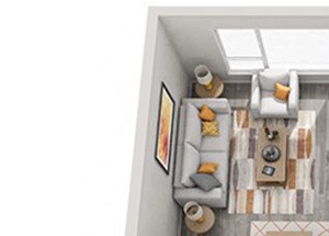 Baseline 158 2D floor plan A8 1 bedroom