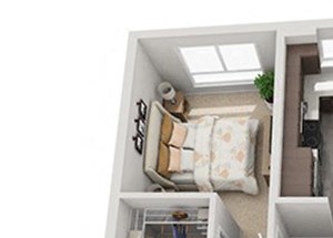 Baseline 158 2D floor plan B2 2 bedroom