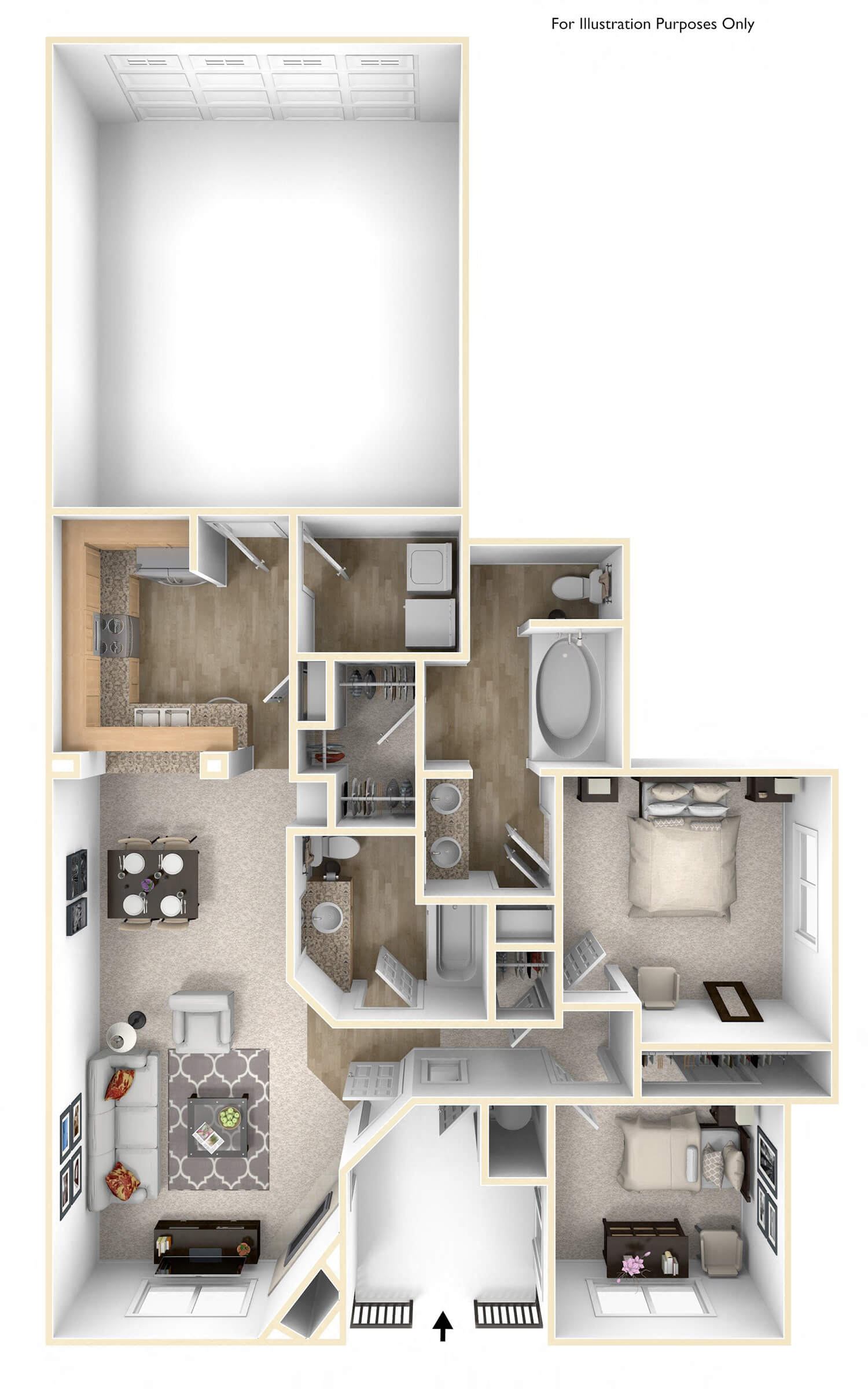 Pasafino 2x2 Floor Plan at Caviata at Kiley Ranch, Sparks, NV