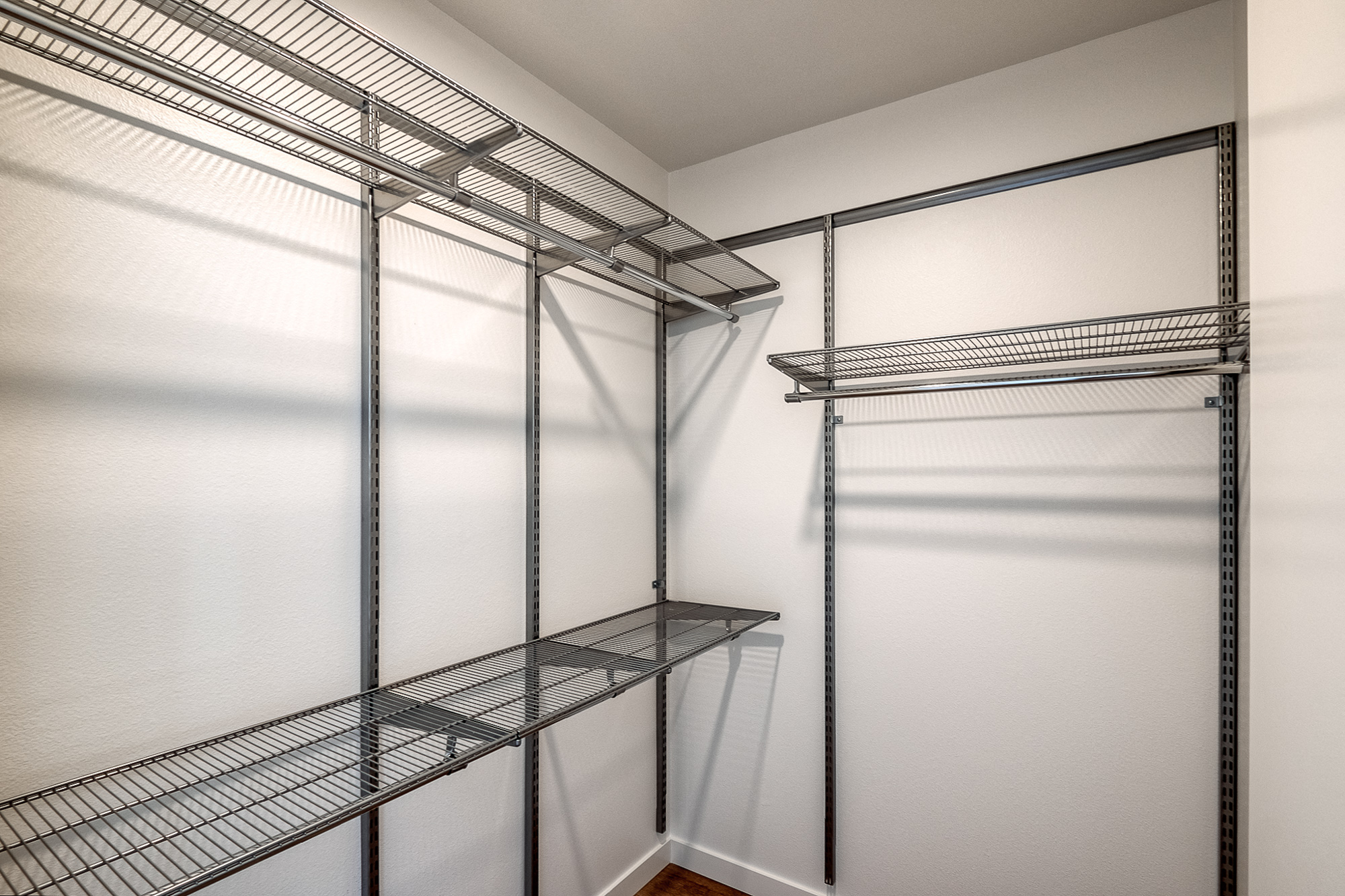 the walk in closet at the house