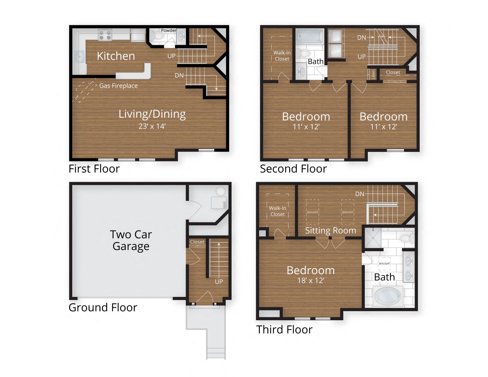 Three Bedroom Townhouse Apartment in Downtown Silver Spring Maryland Lenox Park  at Lenox Park, Maryland