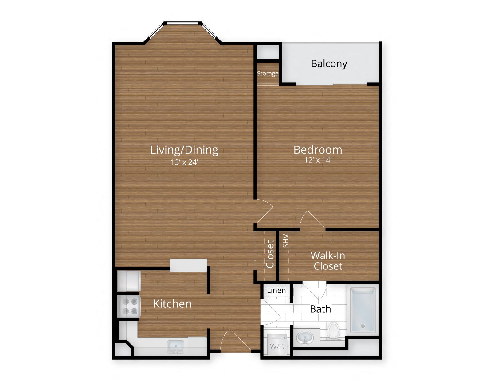 One Bedroom Apartment in Downtown Silver Spring Maryland Lenox Park