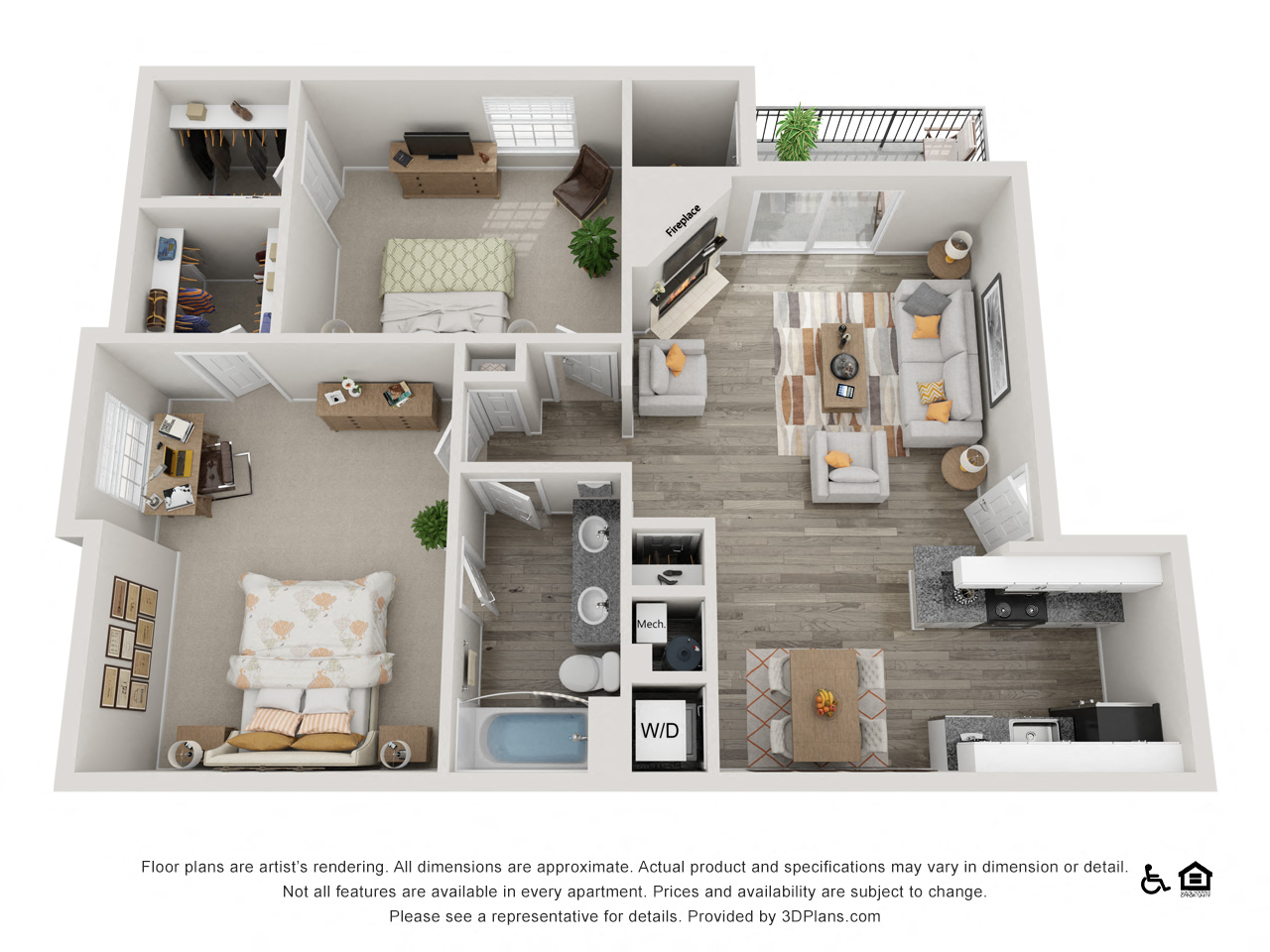 The Huntington Apartments The Vineyard Floorplan