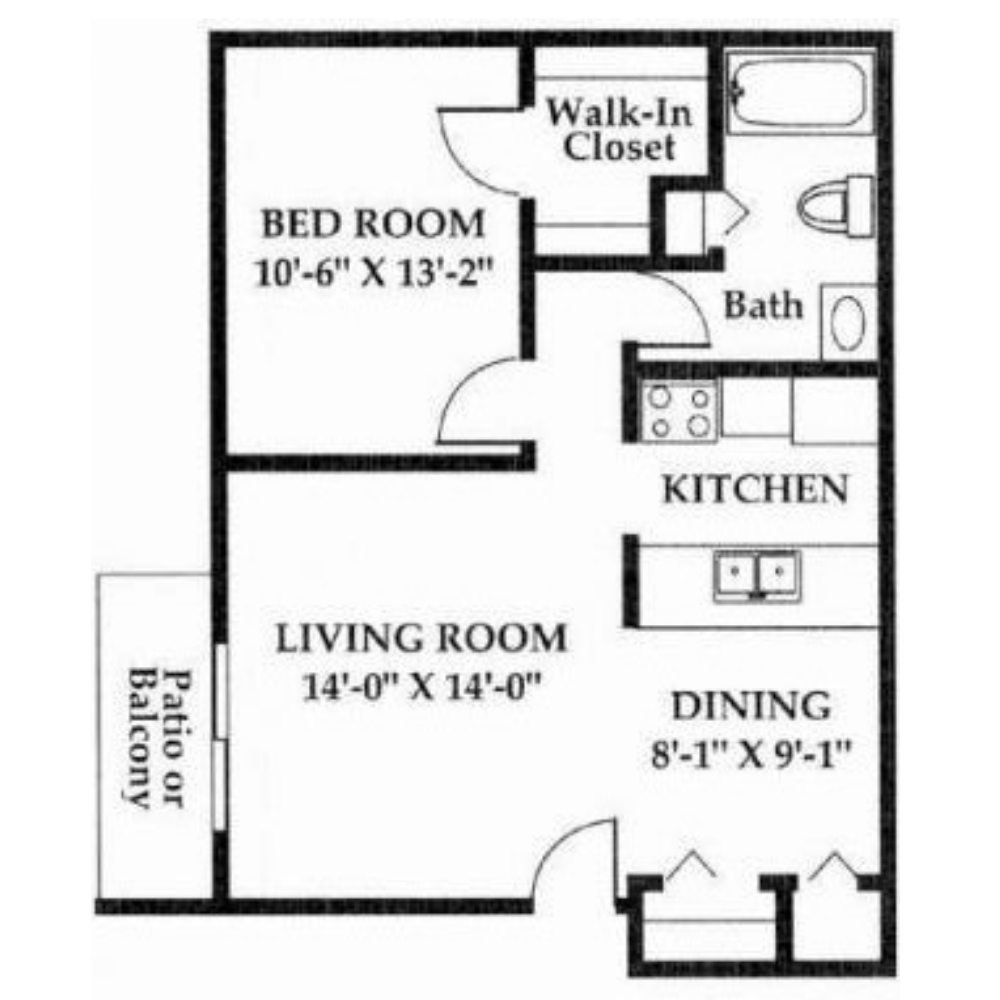 1 Bedroom Standard