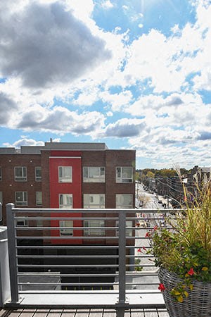Rooftop View Down Bridge Ave