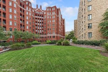 Beautifully Landscaped Courtyard at The Saratoga Apartments, Washington, 20008