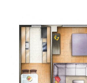 Studio 08 Floor plan Studio 08 Floor plan at The Chesapeake, DC, 20008