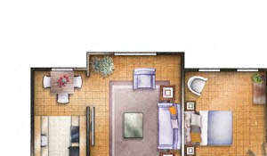 2 BR 10 Floor plan 2 BR 10 Floor plan at The Chesapeake, Washington, DC 20008