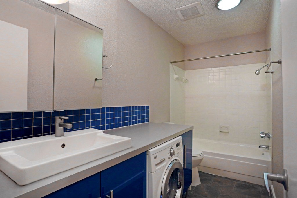 guest restroom with bath tub