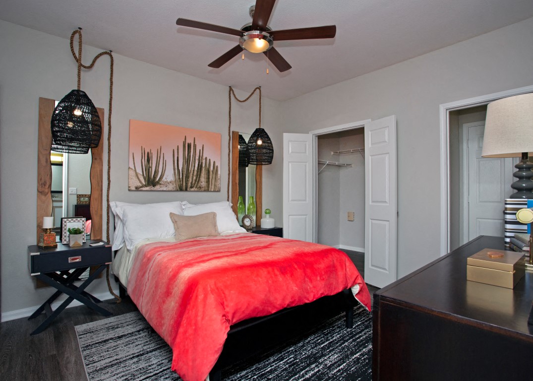 Comfortable Bedroom With Large Closet at Saddle Creek Apartments, Austin, TX, 78748