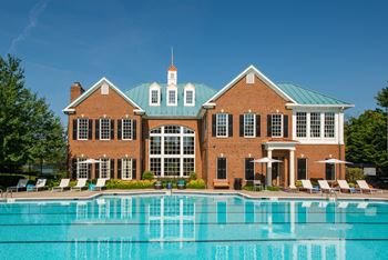 Swimming Pool with Lounge Chairs at Fairfax Square, Fairfax, Virginia
