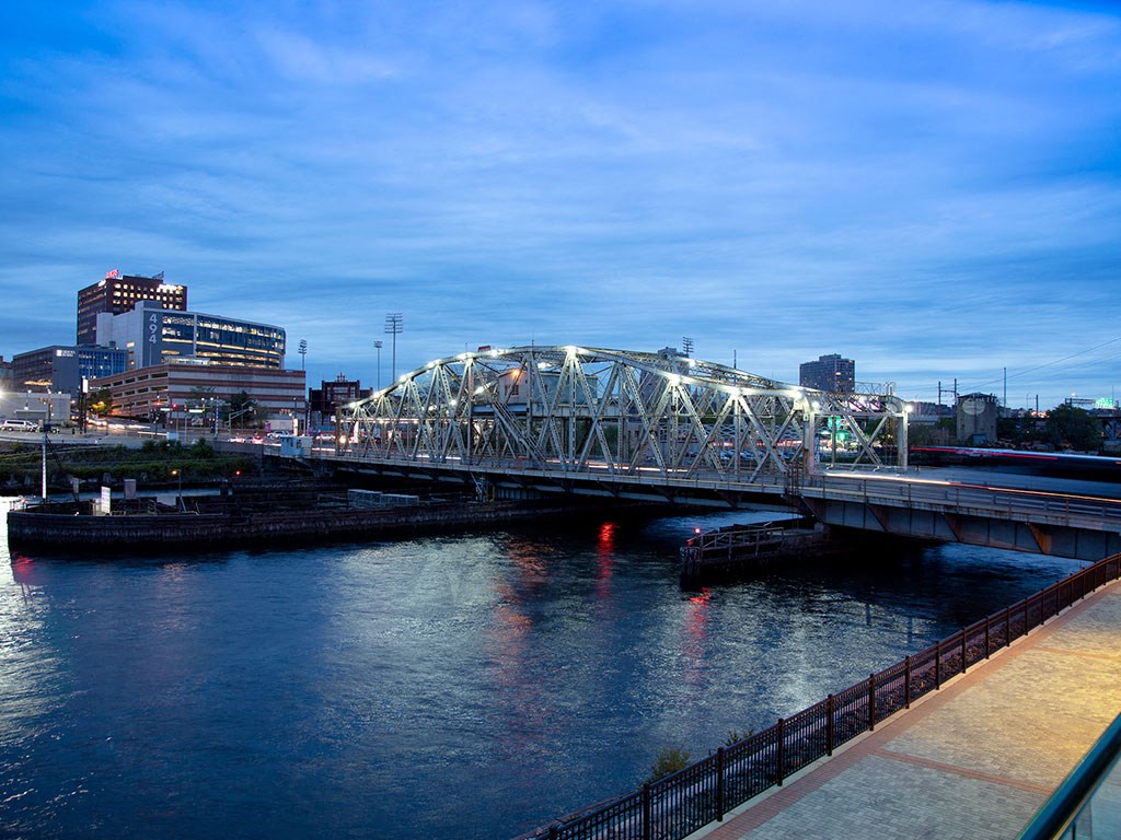 Panoramic View Of City at One Harrison, New Jersey, 07029