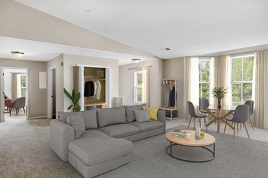 Modern Living Room  at Mansions at Delmar, Delmar, 12054 - Photo Gallery 3