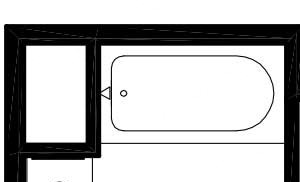 two bedroom Two bedroom unit with one bath and a patio