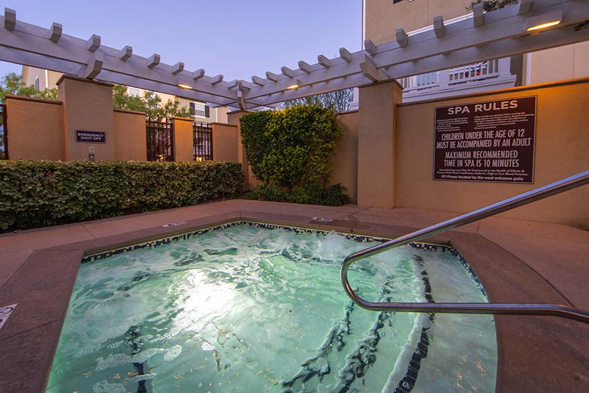 a hot tub at the spa at the hard rock hotel and casino