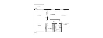 2 Bedroom 1 Bathroom