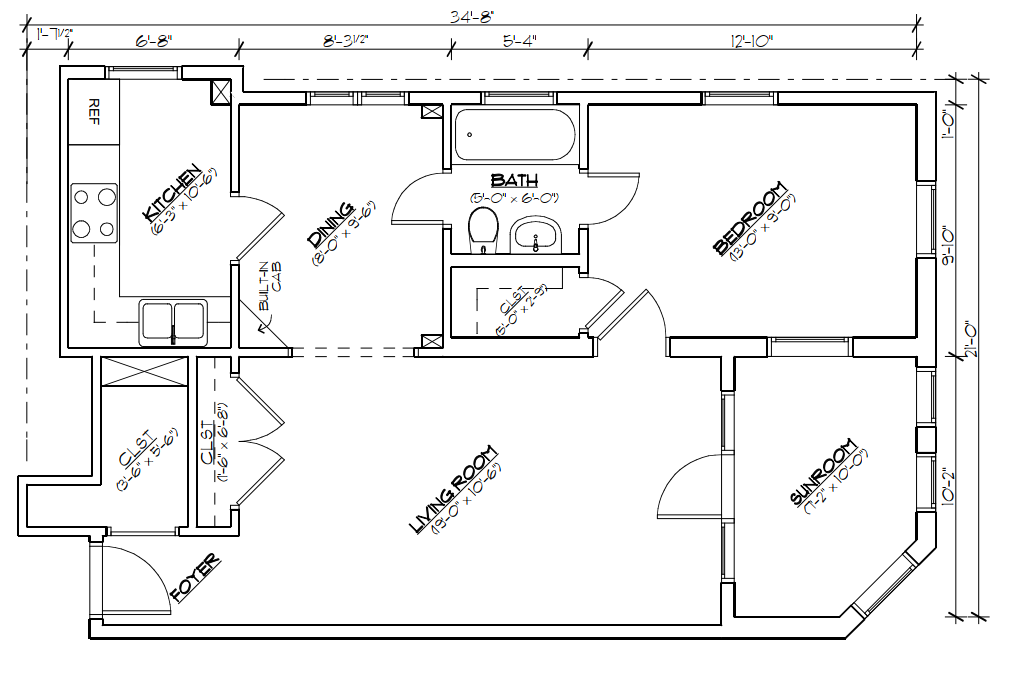 1 Bedroom, 1 Bathroom - 5