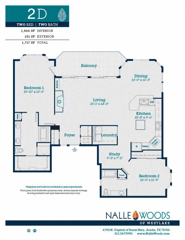floorplans_2D at Nalle Woods of Westlake, Austin, 78746