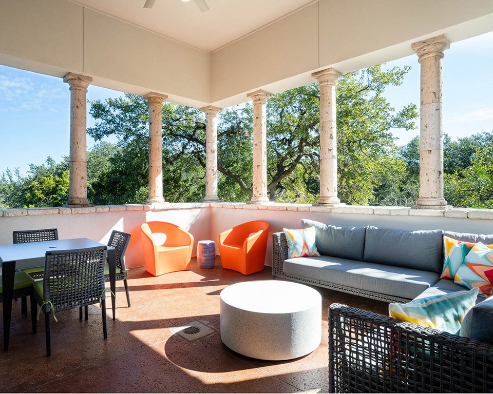 Courtyard Patio at Nalle Woods of Westlake, Texas, 78746