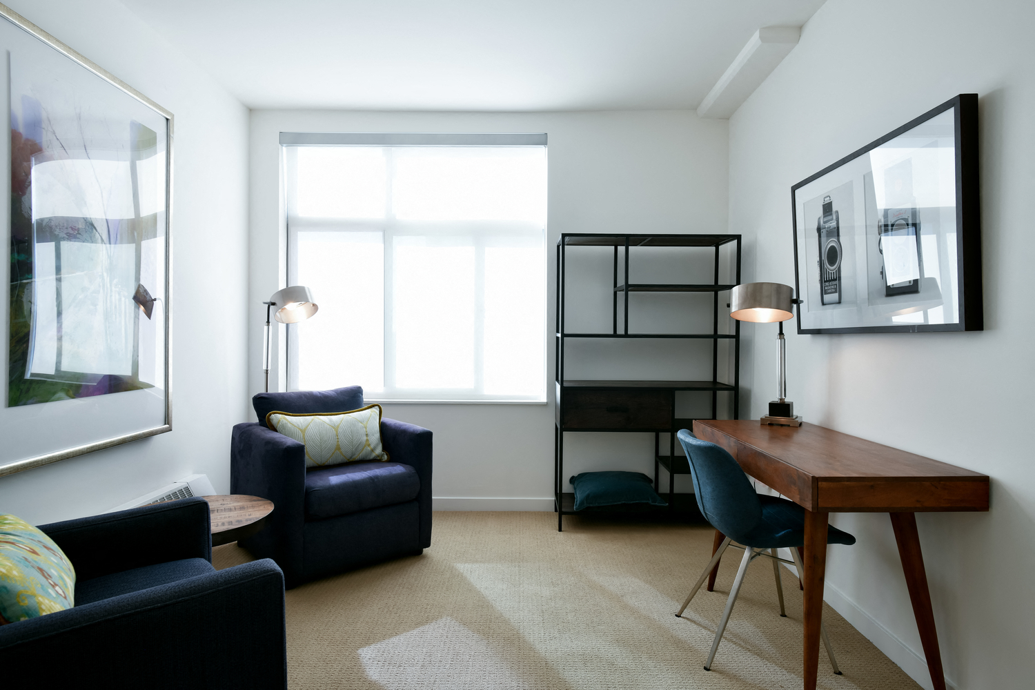 Living Room With Table at Venn Apartments, San Francisco, CA