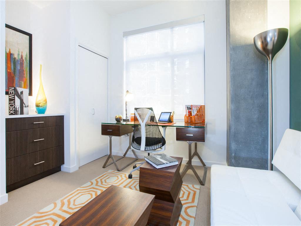 Decorated Living Room at Venn Apartments, CA, 94102