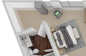 Market 3D Floorplan 2x2 Market Floorplan 2x2